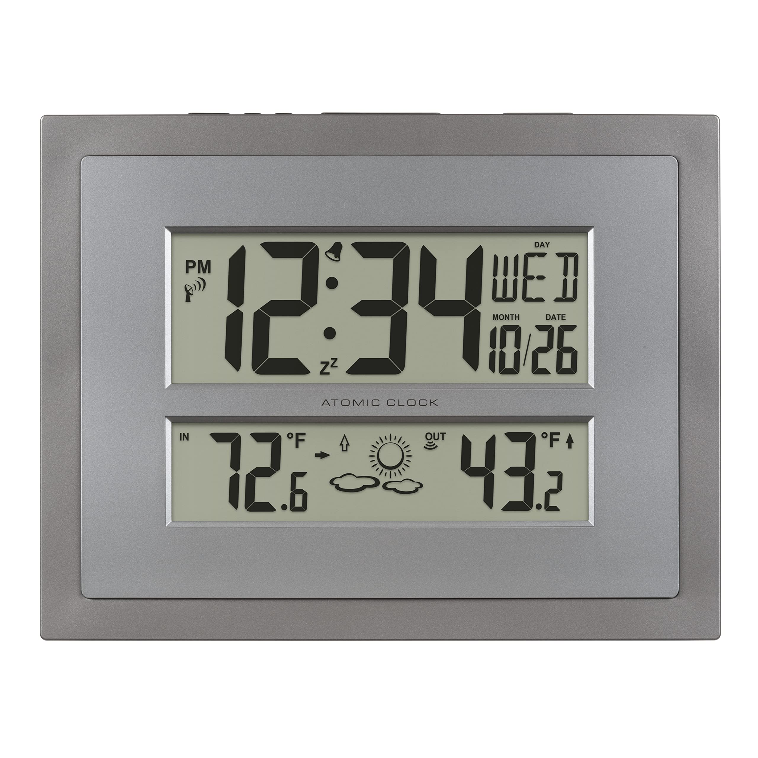 La Crosse Technology Atomic Wall/Table Clock – Radio-Controlled Atomic Time, Wall or Table Mount